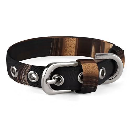 Safe Personalisiertes Hundehalsband, türkischer Kaffee, verstellbares Haustierhalsband für mittelgroße und kleine Hunde und Katzen Safe Personalisiertes Hundehalsband, türkischer Kaffee, verstellbares Haustierhalsband für mittelgroße und kleine Hunde und Katzen von LMHLDSC