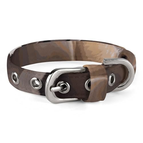 Safe Personalisiertes Hundehalsband, zwei niedliche Bulldoggen, verstellbar, für mittelgroße und kleine Hunde und Katzen von LMHLDSC