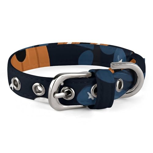 Sicheres, personalisierbares Hundehalsband, Cartoon-Kürbiskopf, verstellbar, für mittelgroße und kleine Hunde und Katzen Sicheres, personalisierbares Hundehalsband, Cartoon-Kürbiskopf, verstellbar, für mittelgroße und kleine Hunde und Katzen von LMHLDSC