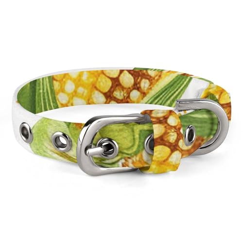Sicheres, personalisierbares Hundehalsband, Cartoon-Maiskolben, verstellbares Haustierhalsband für mittelgroße und kleine Hunde und Katzen Sicheres, personalisierbares Hundehalsband, Cartoon-Maiskolben, verstellbares Haustierhalsband für mittelgroße und kleine Hunde und Katzen von LMHLDSC