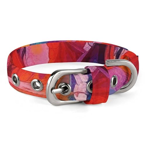Sicheres, personalisierbares Hundehalsband, Motiv: Pferd, verstellbar, für mittelgroße und kleine Hunde und Katzen Sicheres, personalisierbares Hundehalsband, Motiv: Pferd, verstellbar, für mittelgroße und kleine Hunde und Katzen von LMHLDSC