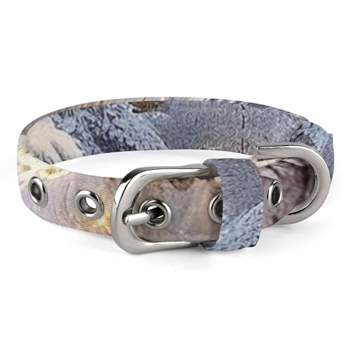 Sicheres, personalisierbares Hundehalsband, Winter, schneebedeckt, verstellbar, für mittelgroße und kleine Hunde und Katzen Sicheres, personalisierbares Hundehalsband, Winter, schneebedeckt, verstellbar, für mittelgroße und kleine Hunde und Katzen von LMHLDSC