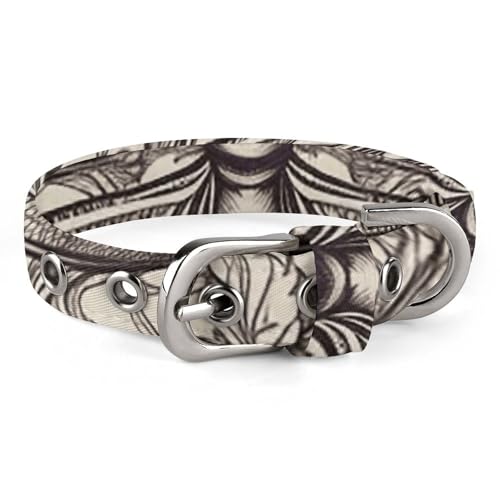 Sicheres, personalisierbares Hundehalsband, handgezeichnetes Blumenmuster, Libellen, verstellbares Haustierhalsband für mittelgroße und kleine Hunde und Katzen Sicheres, personalisierbares Hundehalsband, handgezeichnetes Blumenmuster, Libellen, verstellbares Haustierhalsband für mittelgroße und kleine Hunde und Katzen von LMHLDSC