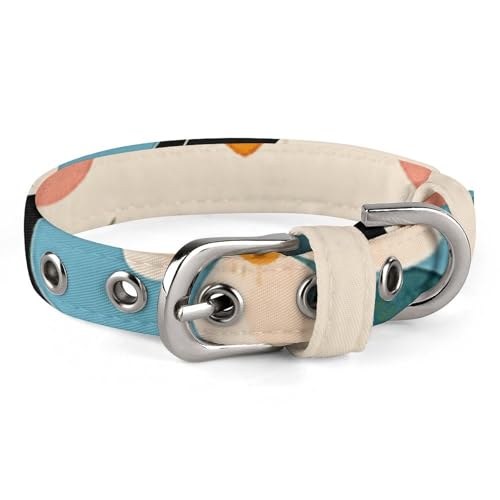 Sicheres, personalisierbares Hundehalsband, niedlicher Pinguin-Druck, verstellbar, für mittelgroße und kleine Hunde und Katzen von LMHLDSC