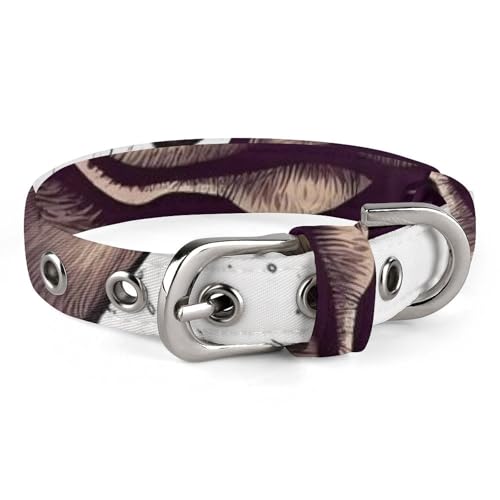 Sicheres, personalisierbares Hundehalsband mit Brille, verstellbares Haustierhalsband für mittelgroße und kleine Hunde und Katzen von LMHLDSC