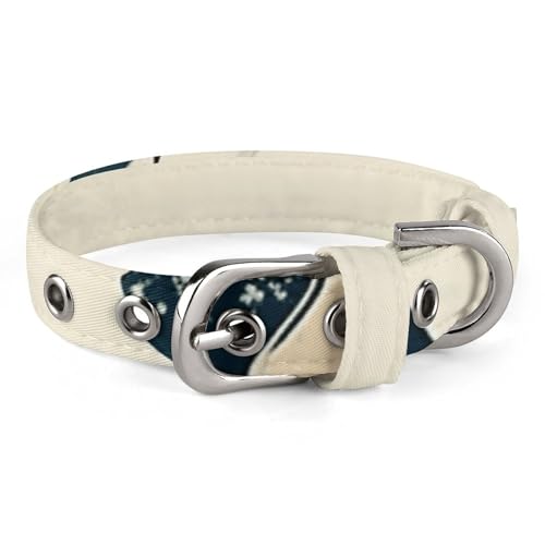 Sicheres personalisiertes Hundehalsband, Eishockey-Muster, verstellbar, für mittelgroße und kleine Hunde und Katzen von LMHLDSC