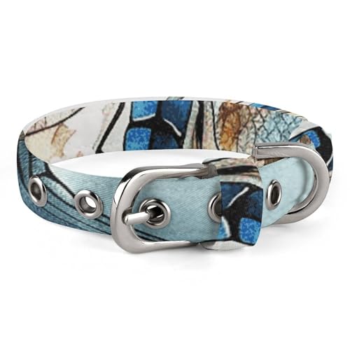 Sicheres personalisiertes Hundehalsband, Wasserfarben, Libelle, verstellbar, für mittelgroße und kleine Hunde und Katzen Sicheres personalisiertes Hundehalsband, Wasserfarben, Libelle, verstellbar, für mittelgroße und kleine Hunde und Katzen von LMHLDSC