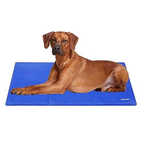 LMLMD kühlmatte für Hunde, kühlmatte Katze, selbstkühlende Gelmatte für Haustiere, ungiftig, verhindert Überhitzung während Ruhe und Schlaf, um das EIS im Sommer kühl zu halten, 90 * 50cm（L） von LMLMD