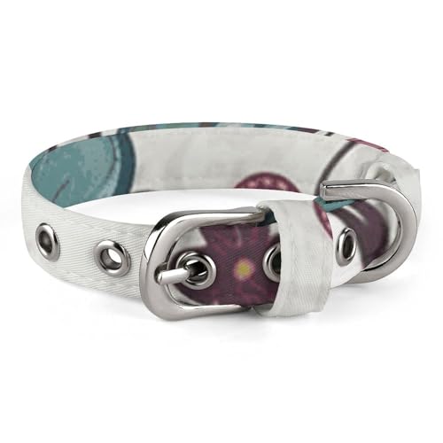 Halsband für kleine und mittelgroße Haustiere, verstellbar, Oxford-Stoff, Cartoon, Schmetterling, Blumen, Druck, Haustierhalsband, personalisierbar Halsband für kleine und mittelgroße Haustiere, verstellbar, Oxford-Stoff, Cartoon, Schmetterling, Blumen, Druck, Haustierhalsband, personalisierbar von LMNGH