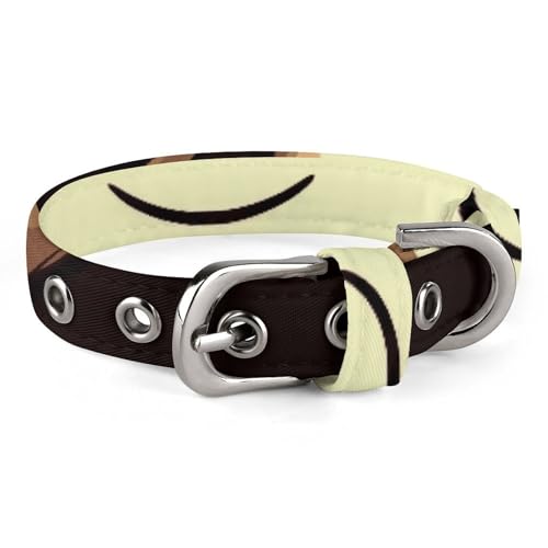 Halsband für kleine und mittelgroße Haustiere, verstellbar, Oxford-Stoff, Cartoon-Affe, hält Früchte, personalisierbar, für Katzen und Hunde Halsband für kleine und mittelgroße Haustiere, verstellbar, Oxford-Stoff, Cartoon-Affe, hält Früchte, personalisierbar, für Katzen und Hunde von LMNGH