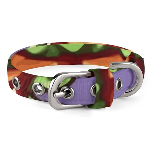 Halsband für kleine und mittelgroße Haustiere, verstellbar, Oxford-Stoff, Cartoon-Hamburger-Druck, Haustierhalsband, personalisierbar Halsband für kleine und mittelgroße Haustiere, verstellbar, Oxford-Stoff, Cartoon-Hamburger-Druck, Haustierhalsband, personalisierbar von LMNGH
