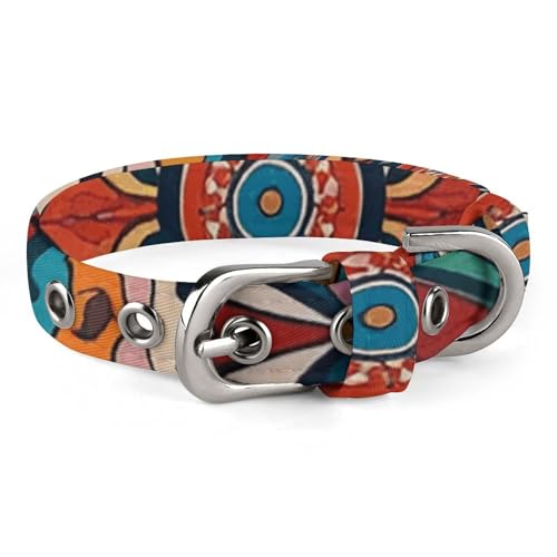 Halsband für kleine und mittelgroße Haustiere, verstellbar, Oxford-Stoff, Mandala, Tapisserie-Druck, Haustierhalsband, personalisierbar, für Katzen und Hunde Halsband für kleine und mittelgroße Haustiere, verstellbar, Oxford-Stoff, Mandala, Tapisserie-Druck, Haustierhalsband, personalisierbar, für Katzen und Hunde von LMNGH