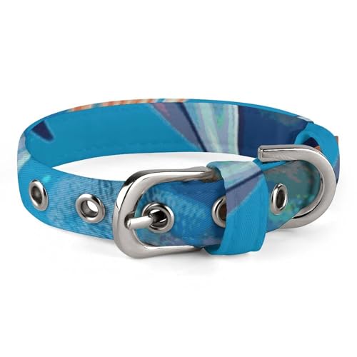 Halsband für kleine und mittelgroße Haustiere, verstellbar, Oxford-Stoff, Meeresboden, Koralle, Fische, Delfine, bedruckt, Haustierhalsband, personalisierbar, für Katzen und Hunde Halsband für kleine und mittelgroße Haustiere, verstellbar, Oxford-Stoff, Meeresboden, Koralle, Fische, Delfine, bedruckt, Haustierhalsband, personalisierbar, für Katzen und Hunde von LMNGH
