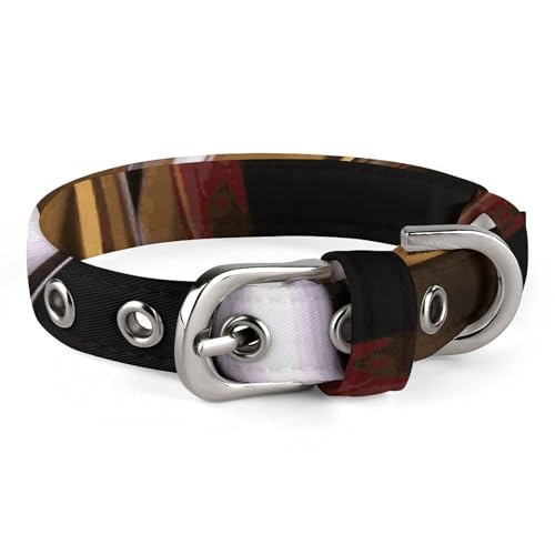 Halsband für kleine und mittelgroße Haustiere, verstellbar, Oxford-Stoff, drei Weinflaschen und Glasüberdruck, Haustierhalsband, personalisierbar, für Katzen und Hunde Halsband für kleine und mittelgroße Haustiere, verstellbar, Oxford-Stoff, drei Weinflaschen und Glasüberdruck, Haustierhalsband, personalisierbar, für Katzen und Hunde von LMNGH