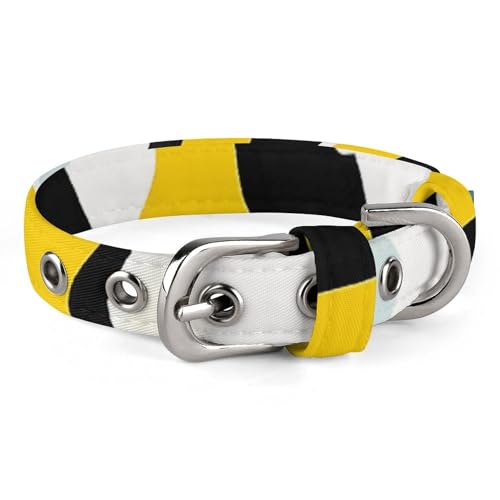 Halsband für kleine und mittelgroße Haustiere, verstellbar, Oxford-Stoff, niedlicher Cartoon-Bienen-Druck, Haustierhalsband, personalisierbar Halsband für kleine und mittelgroße Haustiere, verstellbar, Oxford-Stoff, niedlicher Cartoon-Bienen-Druck, Haustierhalsband, personalisierbar von LMNGH