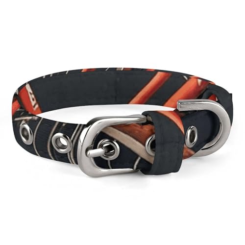 Hundehalsband, verstellbar, Oxford-Stoff, Fahrraddruck, personalisierbar, für kleine und mittelgroße Haustiere Hundehalsband, verstellbar, Oxford-Stoff, Fahrraddruck, personalisierbar, für kleine und mittelgroße Haustiere von LMNGH
