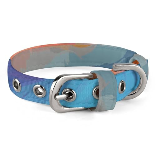 Hundehalsband, verstellbar, Oxford-Stoff, Farbverlaufsdruck, personalisierbar, für kleine und mittelgroße Haustiere Hundehalsband, verstellbar, Oxford-Stoff, Farbverlaufsdruck, personalisierbar, für kleine und mittelgroße Haustiere von LMNGH