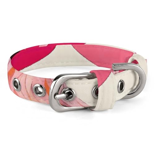 Hundehalsband, verstellbar, Oxford-Stoff, Flamingos und Blumen, personalisierbar, für kleine und mittelgroße Haustiere Hundehalsband, verstellbar, Oxford-Stoff, Flamingos und Blumen, personalisierbar, für kleine und mittelgroße Haustiere von LMNGH