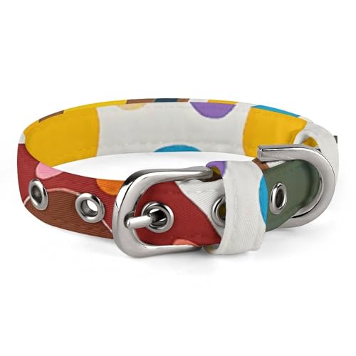 Hundehalsband, verstellbar, Oxford-Stoff, Hundepfotenmuster, personalisierbar, für kleine und mittelgroße Haustiere Hundehalsband, verstellbar, Oxford-Stoff, Hundepfotenmuster, personalisierbar, für kleine und mittelgroße Haustiere von LMNGH