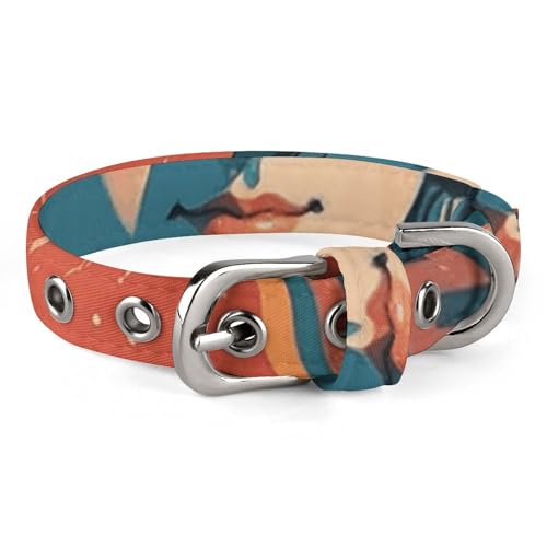 Hundehalsband für kleine und mittelgroße Haustiere, verstellbar, Oxford-Stoff, geprägt, mit antikem Rom-Druck, personalisierbar Hundehalsband für kleine und mittelgroße Haustiere, verstellbar, Oxford-Stoff, geprägt, mit antikem Rom-Druck, personalisierbar von LMNGH