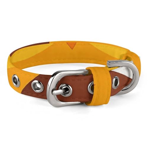 Hundehalsband für kleine und mittelgroße Haustiere, verstellbar, Oxford-Stoff, niedlich, groß, braun, Cartoon-Eulen-Druck, Haustierhalsband, personalisierbar Hundehalsband für kleine und mittelgroße Haustiere, verstellbar, Oxford-Stoff, niedlich, groß, braun, Cartoon-Eulen-Druck, Haustierhalsband, personalisierbar von LMNGH