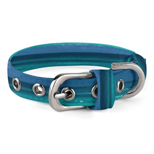 Hundehalsband für kleine und mittelgroße Haustiere, verstellbar, Oxford-Stoff, tropischer weißer Sand, Stranddruck, Haustierhalsband, personalisierbar Hundehalsband für kleine und mittelgroße Haustiere, verstellbar, Oxford-Stoff, tropischer weißer Sand, Stranddruck, Haustierhalsband, personalisierbar von LMNGH