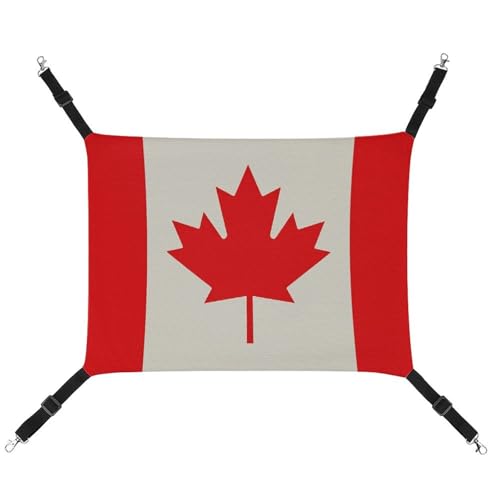LMNGH Hängende Katzenhängematte, atmungsaktive Hängematte, ruhende Schlafunterlage für Katzen, verstellbar, Retro, Kanada-Flagge, Muster, bedrucktes Katzenbett, Haustierhängematte LMNGH Hängende Katzenhängematte, atmungsaktive Hängematte, ruhende Schlafunterlage für Katzen, verstellbar, Retro, Kanada-Flagge, Muster, bedrucktes Katzenbett, Haustierhängematte von LMNGH