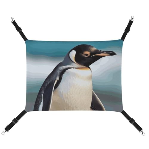 LMNGH Hängende Katzenhängematte, atmungsaktive Hängematte, ruhende Schlafunterlage für Katzen, verstellbar, niedlicher Pinguin-Druck, Katzenbett, Haustierhängematte LMNGH Hängende Katzenhängematte, atmungsaktive Hängematte, ruhende Schlafunterlage für Katzen, verstellbar, niedlicher Pinguin-Druck, Katzenbett, Haustierhängematte von LMNGH