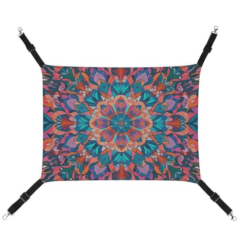 LMNGH Hängende Katzenhängematte Katze Atmungsaktive Hängematte Ruhen Sleepy Pad Katzen Verstellbar Bohemian Psychedelic Pfau Mandala Bedrucktes Katzenbett Haustier Hängematte LMNGH Hängende Katzenhängematte Katze Atmungsaktive Hängematte Ruhen Sleepy Pad Katzen Verstellbar Bohemian Psychedelic Pfau Mandala Bedrucktes Katzenbett Haustier Hängematte von LMNGH