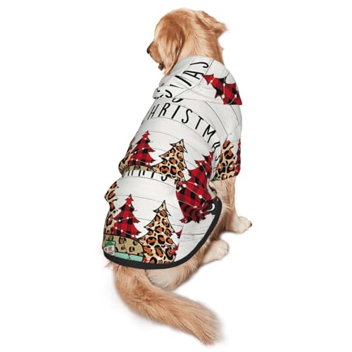 Farmhouse Hunde-Kapuzenpullover mit Weihnachtsdruck, warm, weich und atmungsaktiv, für mittelgroße bis große Hunde, leicht zu tragen, für Winter und Herbst Farmhouse Hunde-Kapuzenpullover mit Weihnachtsdruck, warm, weich und atmungsaktiv, für mittelgroße bis große Hunde, leicht zu tragen, für Winter und Herbst von LMNvbz