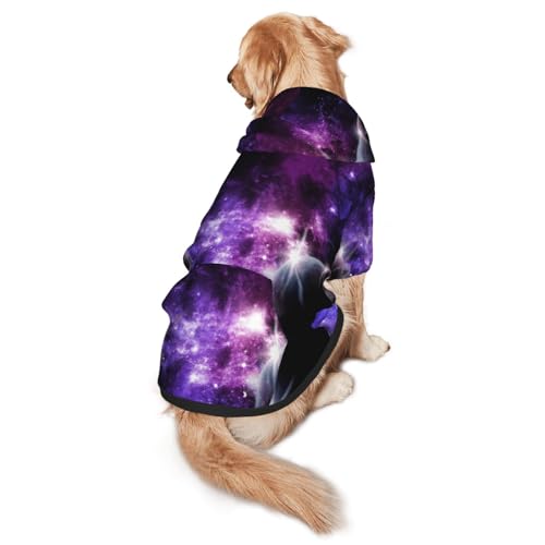 Galaxy Sky Hunde-Kapuzenpullover mit Aufdruck, warm, weich und atmungsaktiv, für mittelgroße bis große Hunde, leicht zu tragen, für Winter und Herbst Galaxy Sky Hunde-Kapuzenpullover mit Aufdruck, warm, weich und atmungsaktiv, für mittelgroße bis große Hunde, leicht zu tragen, für Winter und Herbst von LMNvbz