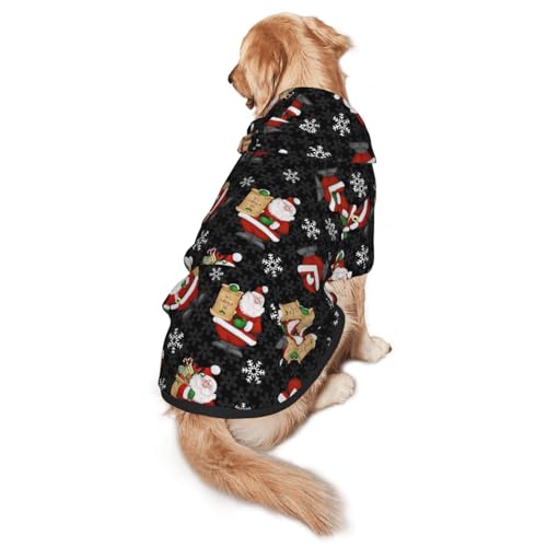 Hunde-Kapuzenpullover mit Aufschrift "Merry Christmas", warm, weich und atmungsaktiv, für mittelgroße bis große Hunde, leicht zu tragen, für Winter und Herbst Hunde-Kapuzenpullover mit Aufschrift "Merry Christmas", warm, weich und atmungsaktiv, für mittelgroße bis große Hunde, leicht zu tragen, für Winter und Herbst von LMNvbz