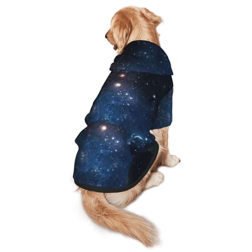 Hunde-Kapuzenpullover mit Galaxie-Weltraum-Aufdruck, warm, weich und atmungsaktiv, für mittelgroße bis große Hunde, leicht zu tragen, für Winter und Herbst Hunde-Kapuzenpullover mit Galaxie-Weltraum-Aufdruck, warm, weich und atmungsaktiv, für mittelgroße bis große Hunde, leicht zu tragen, für Winter und Herbst von LMNvbz