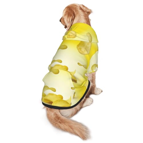 Hunde-Kapuzenpullover mit Kartoffelchips-Aufdruck, warm, weich und atmungsaktiv, mit Kapuze für mittelgroße bis große Hunde, leicht zu tragen, für Winter und Herbst Hunde-Kapuzenpullover mit Kartoffelchips-Aufdruck, warm, weich und atmungsaktiv, mit Kapuze für mittelgroße bis große Hunde, leicht zu tragen, für Winter und Herbst von LMNvbz