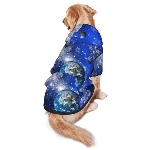 Hunde-Kapuzenpullover mit Planeten-Galaxie-Aufdruck, warm, weich und atmungsaktiv, für mittelgroße bis große Hunde, leicht zu tragen, für Winter und Herbst Hunde-Kapuzenpullover mit Planeten-Galaxie-Aufdruck, warm, weich und atmungsaktiv, für mittelgroße bis große Hunde, leicht zu tragen, für Winter und Herbst von LMNvbz