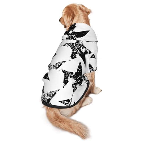 Hunde-Kapuzenpullover mit Sternendruck, warm, weich und atmungsaktiv, für mittelgroße bis große Hunde, leicht zu tragen, für Winter und Herbst Hunde-Kapuzenpullover mit Sternendruck, warm, weich und atmungsaktiv, für mittelgroße bis große Hunde, leicht zu tragen, für Winter und Herbst von LMNvbz