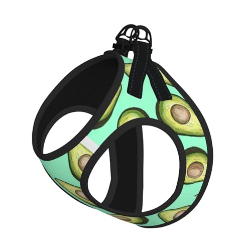 Verstellbares Geschirr-Set für Katzen und Hunde, mit frischen tropischen Früchten, Avocado-Druck, weich, atmungsaktiv, Kätzchen-Welpen-Netzweste mit reflektierendem Design, ausbruchsichere Leine für Verstellbares Geschirr-Set für Katzen und Hunde, mit frischen tropischen Früchten, Avocado-Druck, weich, atmungsaktiv, Kätzchen-Welpen-Netzweste mit reflektierendem Design, ausbruchsichere Leine für von LMNvbz
