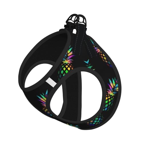Verstellbares Geschirr-Set mit Ananas-Aufdruck, für Katzen und Hunde, weich, atmungsaktiv, Kätzchen-Welpen-Netzweste mit reflektierendem Design, ausbruchsichere Leine für kleine Haustiere Verstellbares Geschirr-Set mit Ananas-Aufdruck, für Katzen und Hunde, weich, atmungsaktiv, Kätzchen-Welpen-Netzweste mit reflektierendem Design, ausbruchsichere Leine für kleine Haustiere von LMNvbz