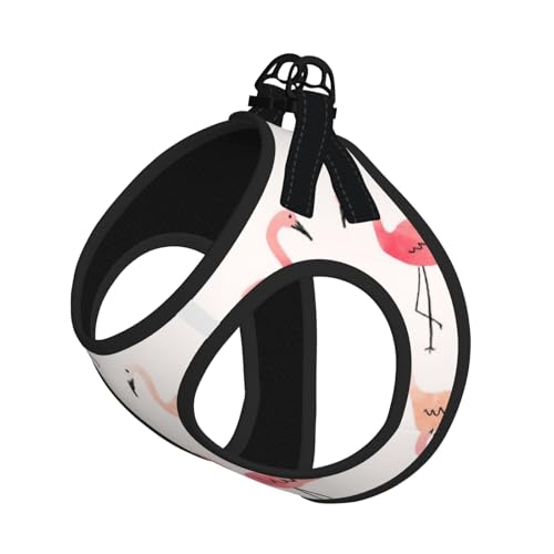 Verstellbares Geschirr-Set mit Flamingo-Aufdruck für Katzen und Hunde, weich, atmungsaktiv, Kätzchen-Welpen-Netzweste mit reflektierendem Design, ausbruchsichere Leine für kleine Haustiere Verstellbares Geschirr-Set mit Flamingo-Aufdruck für Katzen und Hunde, weich, atmungsaktiv, Kätzchen-Welpen-Netzweste mit reflektierendem Design, ausbruchsichere Leine für kleine Haustiere von LMNvbz