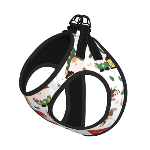 Verstellbares Geschirr-Set mit niedlichem Zwergen-Druck, für Katzen und Hunde, weich, atmungsaktiv, Kätzchen-Welpen-Netzweste mit reflektierendem Design, ausbruchsichere Leine für kleine Haustiere Verstellbares Geschirr-Set mit niedlichem Zwergen-Druck, für Katzen und Hunde, weich, atmungsaktiv, Kätzchen-Welpen-Netzweste mit reflektierendem Design, ausbruchsichere Leine für kleine Haustiere von LMNvbz