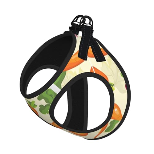 Verstellbares Geschirr mit Cartoon-Gemüse-Druck, für Katzen und Hunde, weich, atmungsaktiv, Kätzchen-Welpen-Netzweste mit reflektierendem Design, ausbruchsichere Leine für kleine Haustiere Verstellbares Geschirr mit Cartoon-Gemüse-Druck, für Katzen und Hunde, weich, atmungsaktiv, Kätzchen-Welpen-Netzweste mit reflektierendem Design, ausbruchsichere Leine für kleine Haustiere von LMNvbz