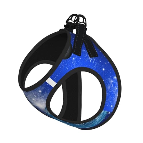 Verstellbares Geschirr mit Planeten-Galaxie-Druck, für Katzen und Hunde, weich, atmungsaktiv, Kätzchen-Welpen-Netzweste mit reflektierendem Design, ausbruchsichere Leine für kleine Haustiere Verstellbares Geschirr mit Planeten-Galaxie-Druck, für Katzen und Hunde, weich, atmungsaktiv, Kätzchen-Welpen-Netzweste mit reflektierendem Design, ausbruchsichere Leine für kleine Haustiere von LMNvbz