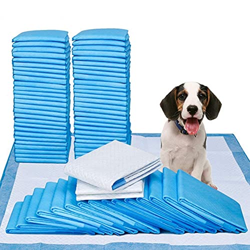 LMYDIDO Trainingsunterlagen für Welpen, Waschbar Superabsorbierende Erdfreundliche Hunde Trainingskissen Hunde Pads Welpenunterlage (45 * 60cm 50 Stück) von LMYDIDO