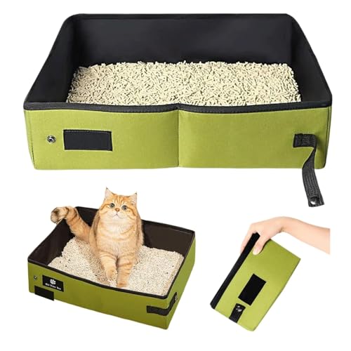 Katzentoilette Tragbare,Reise Faltbar Katzentoilette Wasserdicht und Atmungsaktiv,Katzentoilette Reise Für Katze Faltbare,Tragbare Faltbare Katzentoilette für Auto Reisen Camping, Groß (grün) Katzentoilette Tragbare,Reise Faltbar Katzentoilette Wasserdicht und Atmungsaktiv,Katzentoilette Reise Für Katze Faltbare,Tragbare Faltbare Katzentoilette für Auto Reisen Camping, Groß (grün) von LNGJIN