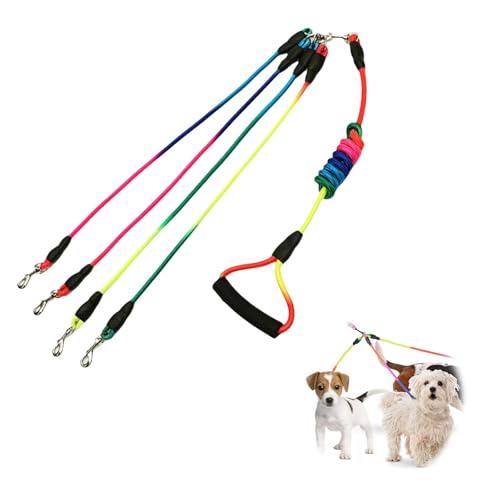 LNGJIN 4-in-1-Hundeleine,Hundeleine kleine Hunde/große,Verstellbar Splitterleinen,Hundeleine Nylon,Dickes Nylon Geflochten Hund Leine mit Karabiner,für Spaziergänge und Wanderungen mit Haustieren LNGJIN 4-in-1-Hundeleine,Hundeleine kleine Hunde/große,Verstellbar Splitterleinen,Hundeleine Nylon,Dickes Nylon Geflochten Hund Leine mit Karabiner,für Spaziergänge und Wanderungen mit Haustieren von LNGJIN