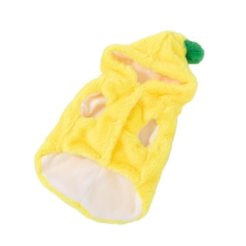 Bananen-Kostüm für Hunde und Katzen, lustiges Haustier-Outfit für Partys, Halloween, Cosplay, verstellbar, weicher Polyester-Pullover (S) von LNHAS