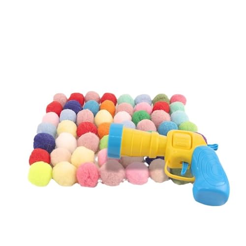 LNHAS Interaktives Katzenspielzeug mit Launcher und hochelastischen Bällen, Indoor-Spielset für Kätzchen und erwachsene Katzen, um Langeweile zu reduzieren und Bewegung zu fördern LNHAS Interaktives Katzenspielzeug mit Launcher und hochelastischen Bällen, Indoor-Spielset für Kätzchen und erwachsene Katzen, um Langeweile zu reduzieren und Bewegung zu fördern von LNHAS
