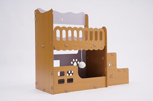 Katzenkratzer Kleine Dachbodenform 2-in-1-Doppelschicht-Kratzer Einfach zu Montierendes Katzen Kratzmöbel für Verschiedene Wohnkultur Katzenkratzer Kleine Dachbodenform 2-in-1-Doppelschicht-Kratzer Einfach zu Montierendes Katzen Kratzmöbel für Verschiedene Wohnkultur von LNINNERY