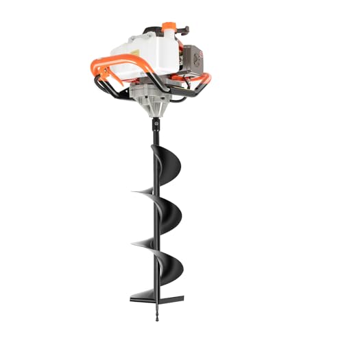 LNINNERY Benzin-Erdbohrer mit 3 Bohraufsätzen 52CC 2-Takt-Motor Zaunpfostenbohrer für Garten und EIS LNINNERY Benzin-Erdbohrer mit 3 Bohraufsätzen 52CC 2-Takt-Motor Zaunpfostenbohrer für Garten und EIS von LNINNERY