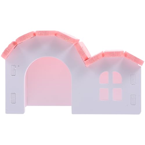 LOGOFUN Hamsterhaus Meerschweinchenschloss Kleintierversteck Kaninchenversteck für Kleintierkäfig Zubehör - Rosa Weiß LOGOFUN Hamsterhaus Meerschweinchenschloss Kleintierversteck Kaninchenversteck für Kleintierkäfig Zubehör - Rosa Weiß von LOGOFUN